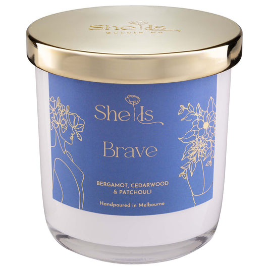 She Is Brave Candle